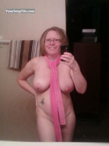Tit Flash: My Very Big Tits (Selfie) - Topless Debbie from United States